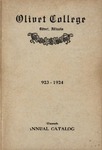 Olivet College Fifteenth Annual Catalog 1923-1924 by Olivet Nazarene University