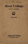 Olivet College Eighteenth Annual Catalog 1928-1929 by Olivet Nazarene University