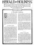 Herald of Holiness Volume 07, Number 28 (1918)