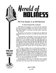 Herald of Holiness Volume 39, Number 04 (1950) by Stephen S. White (Editor)