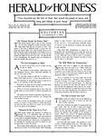 Herald of Holiness Volume 11, Number 29 by J. B. Chapman (Editor)