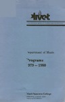 Department of Music Programs 1979 - 1980