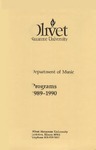 Department of Music Programs 1989 - 1990 by Department of Music