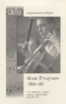 Department of Music Programs 1998 - 1999 by Department of Music