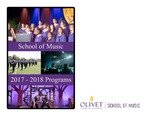 Department of Music Programs 2017-2018 by Department of Music, Olivet Nazarene University